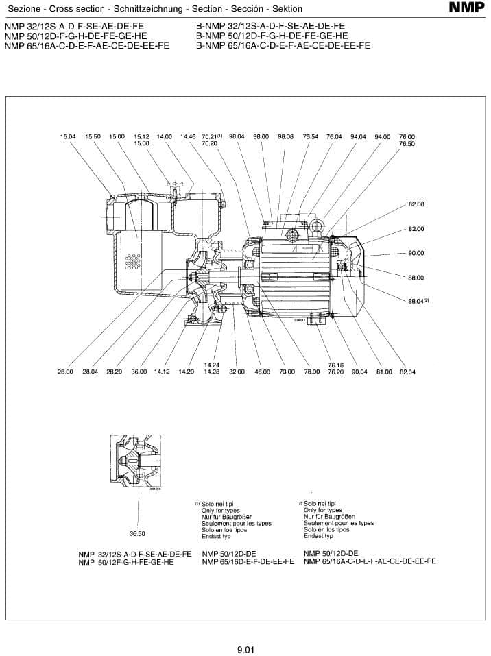 на складі є торцеве ущільнення до насоса calpeda NMP65/16A/A